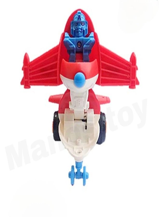 Manos Robot Plane 360° Stunt Friction Power Plane,Mini Robot Plane Toy,Monster Vehicle Plane for Boys and Girls, Multicolor - Image 5